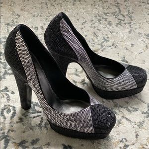 Giorgio Armani Tuxedo Rhinestones Heels